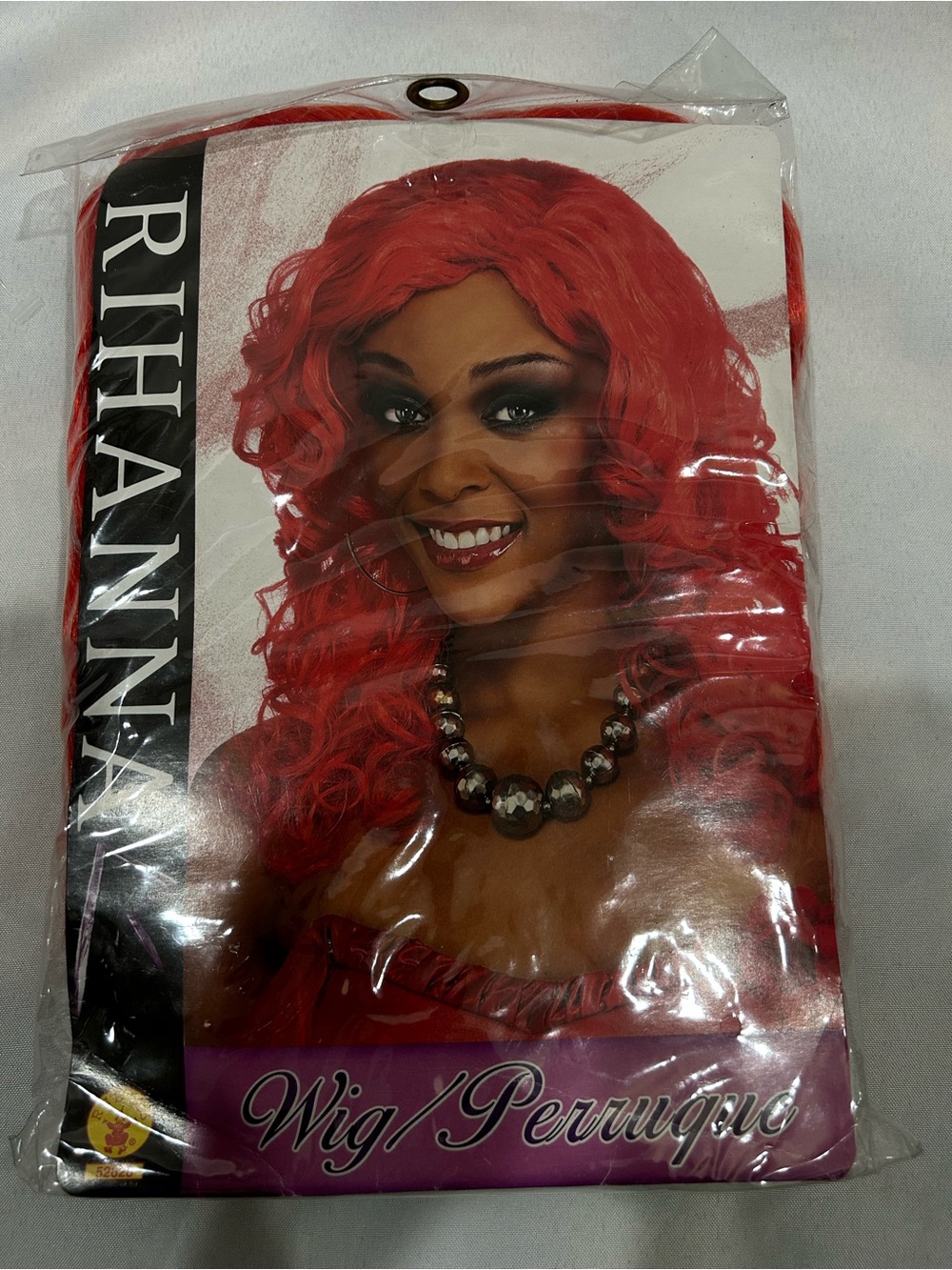 Rubie's Bright Red Curly Women's Wig Rihanna